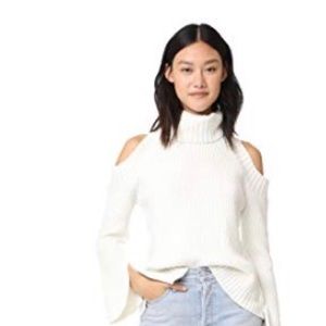 JOA cold shoulder turtleneck